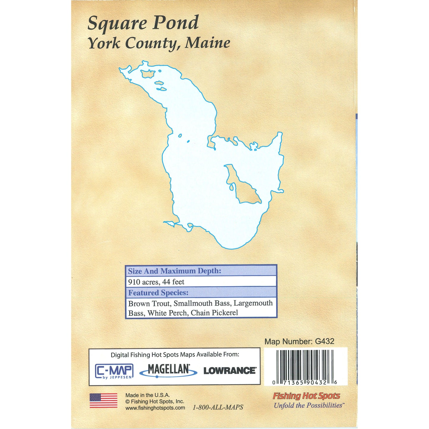 Square Pond Fishing Map