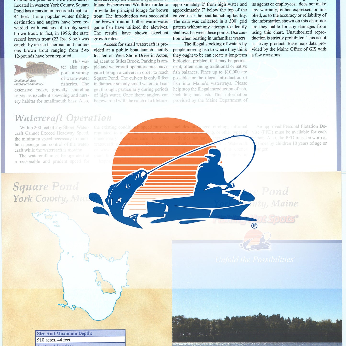 Square Pond Fishing Map
