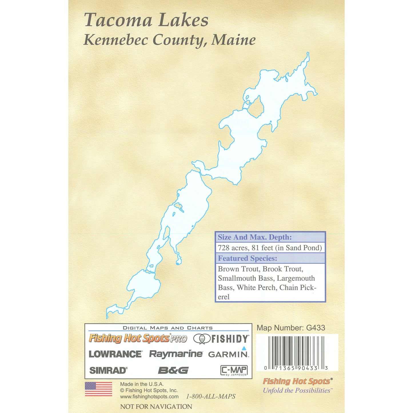 Tacoma Lakes Fishing Map
