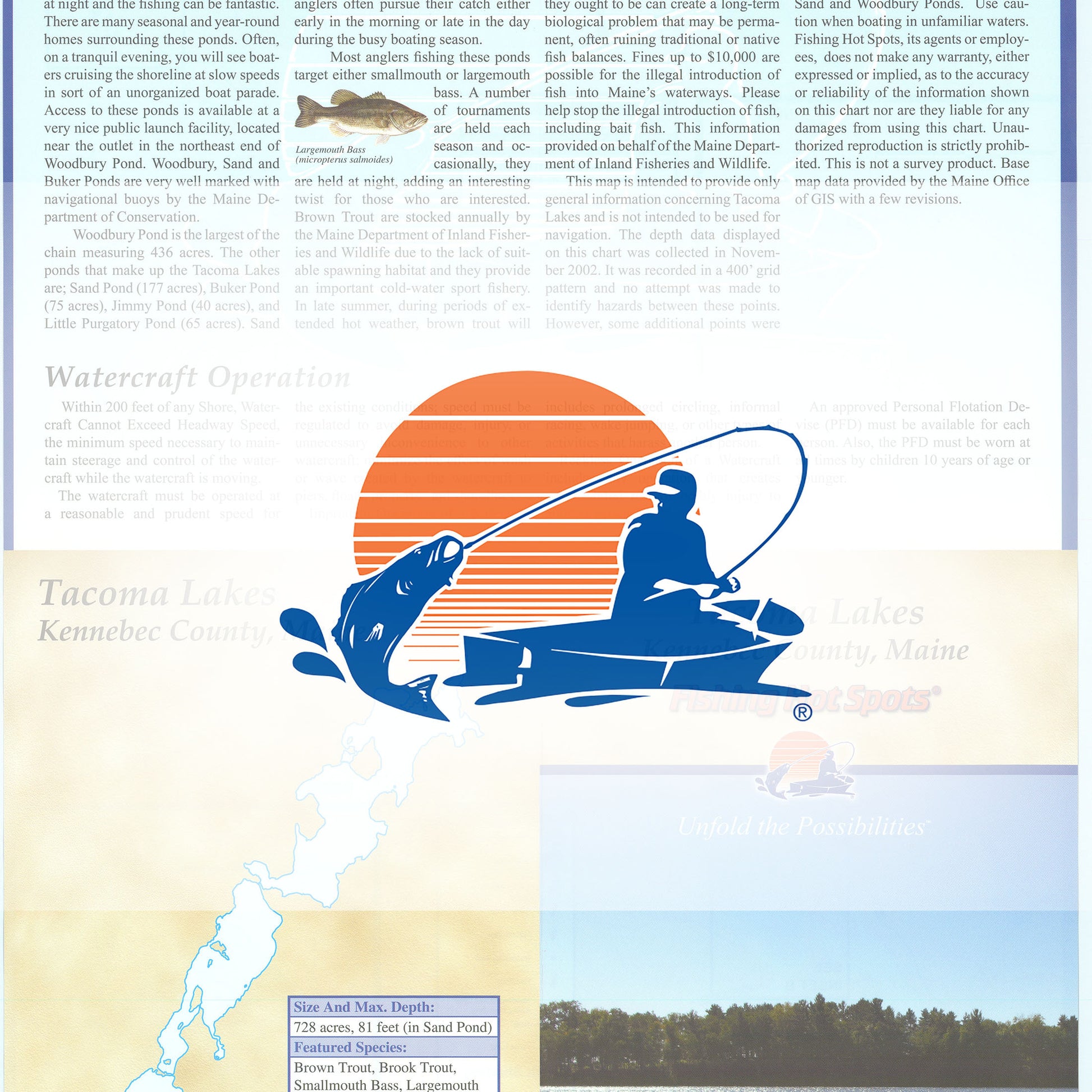 Tacoma Lakes Fishing Map