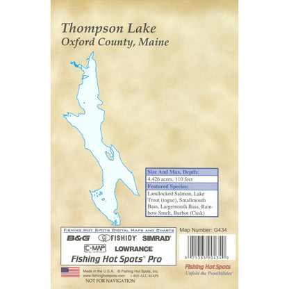 Thompson Lake Fishing Map