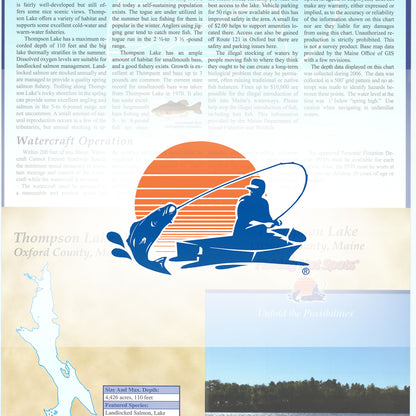 Thompson Lake Fishing Map