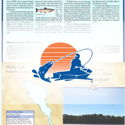 Webb Lake Fishing Map (Franklin County)