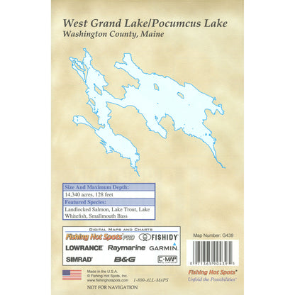 West Grand Lake Fishing Map