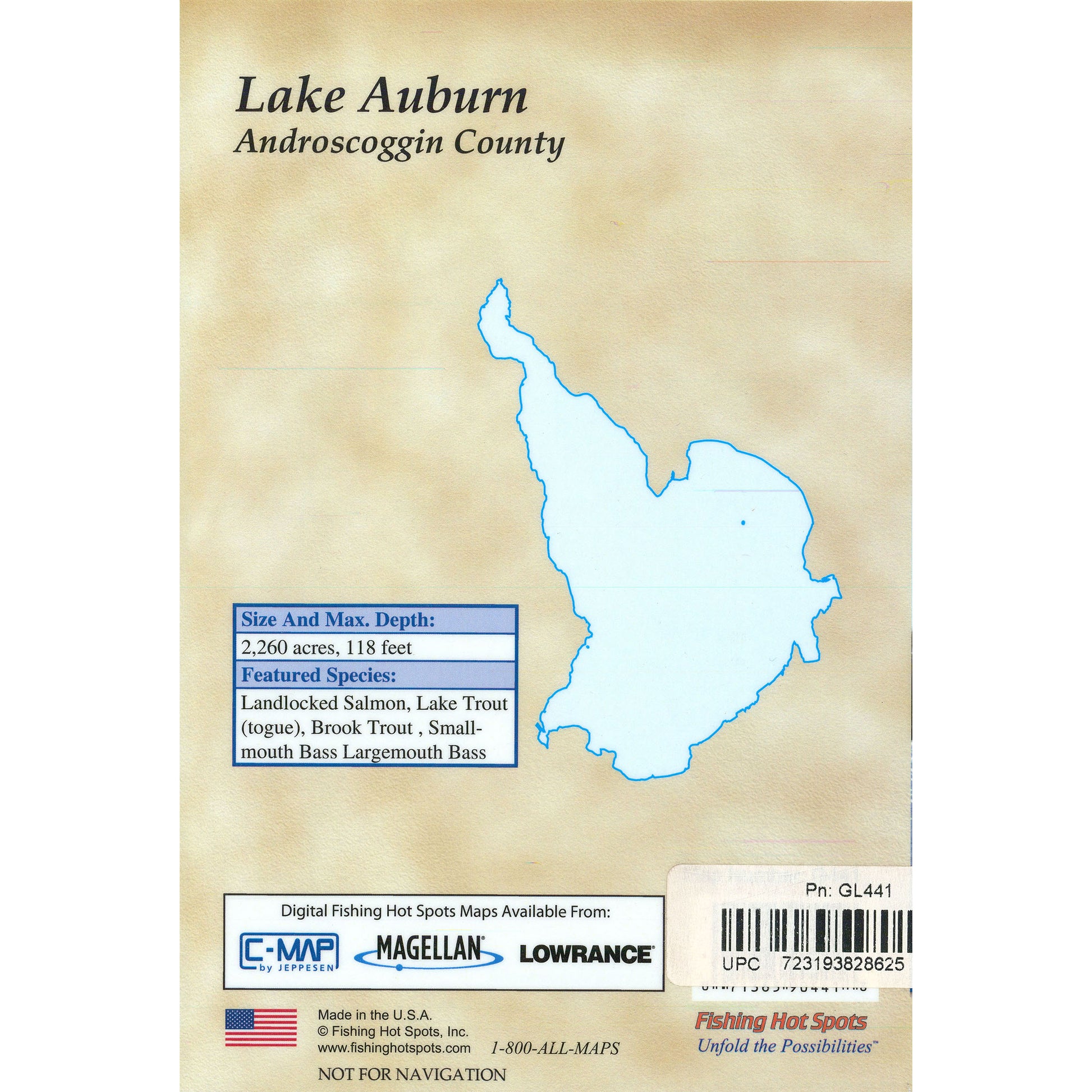 Lake Auburn Fishing Maps