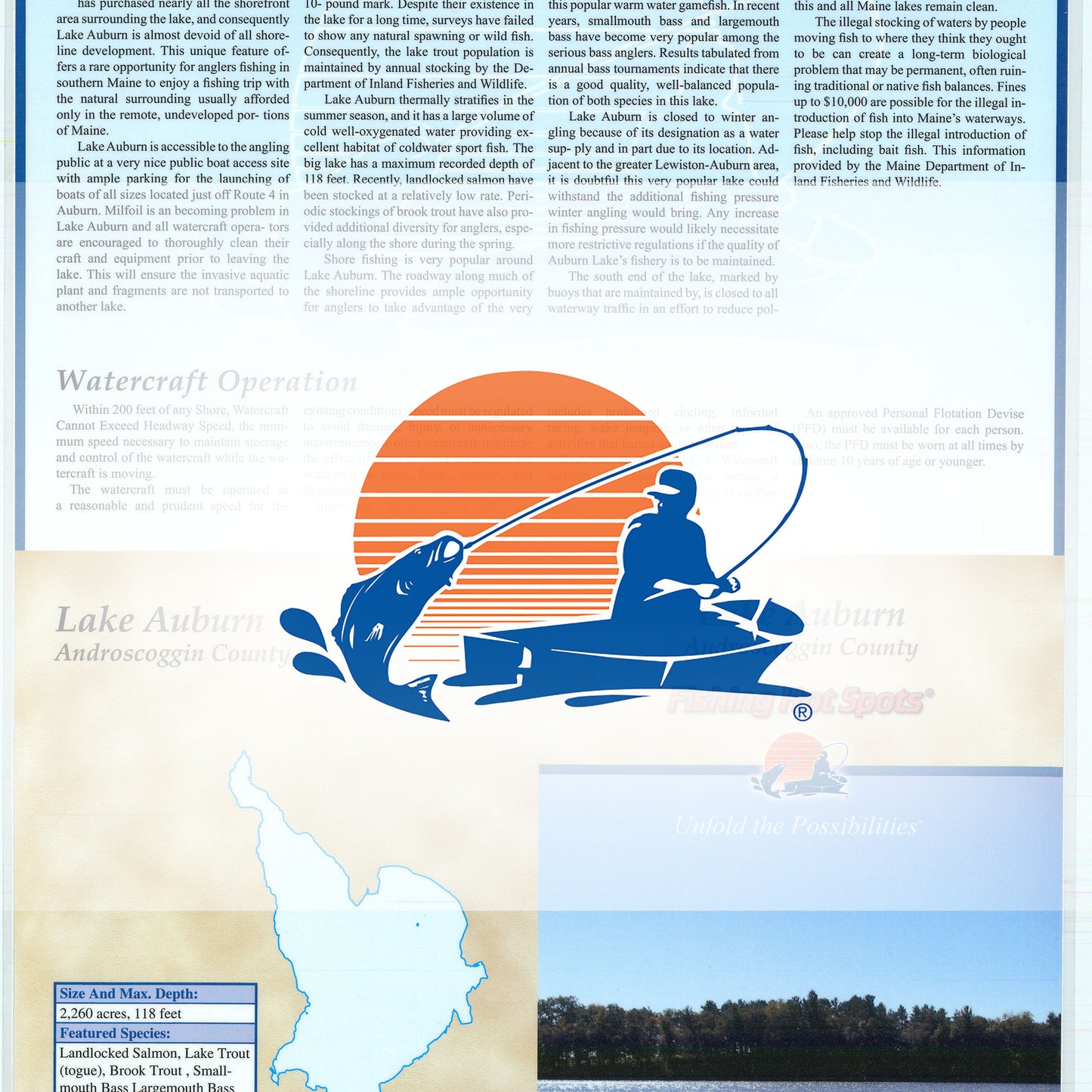 Lake Auburn Fishing Maps