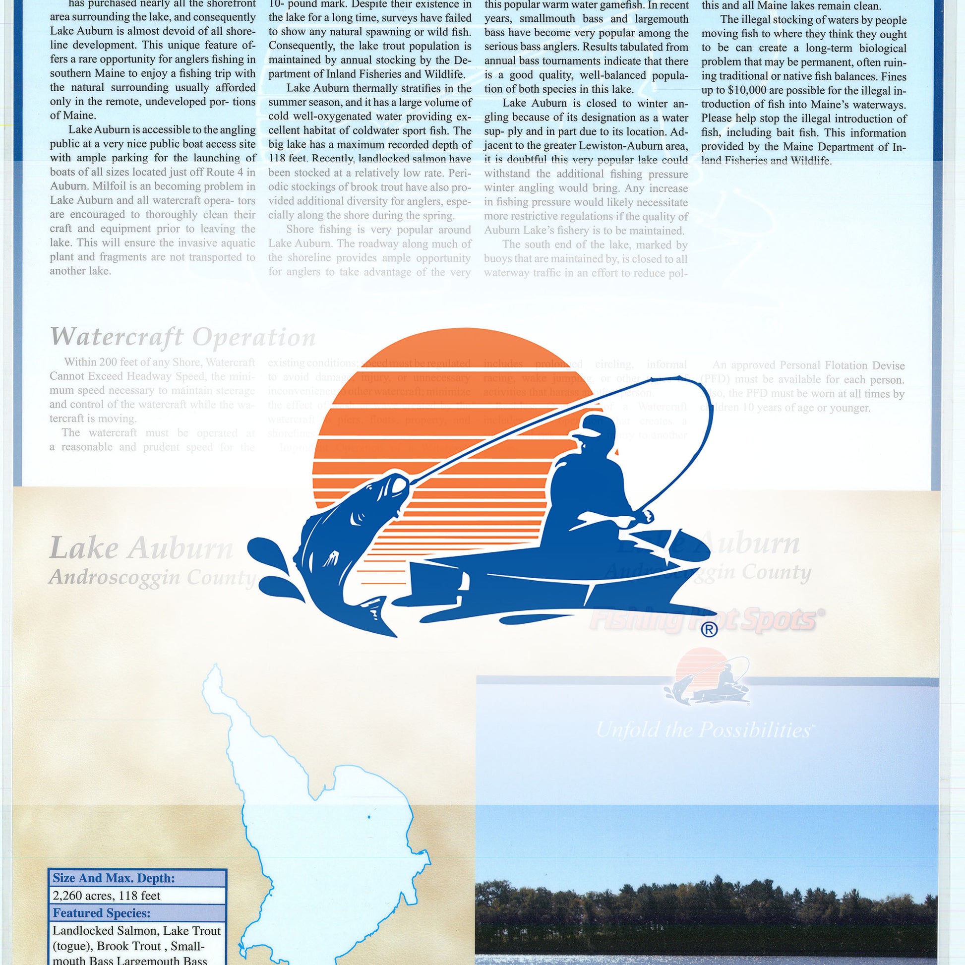 Lake Auburn Fishing Maps