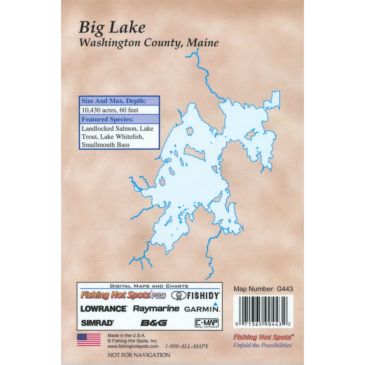 Big Lake Fishing Map