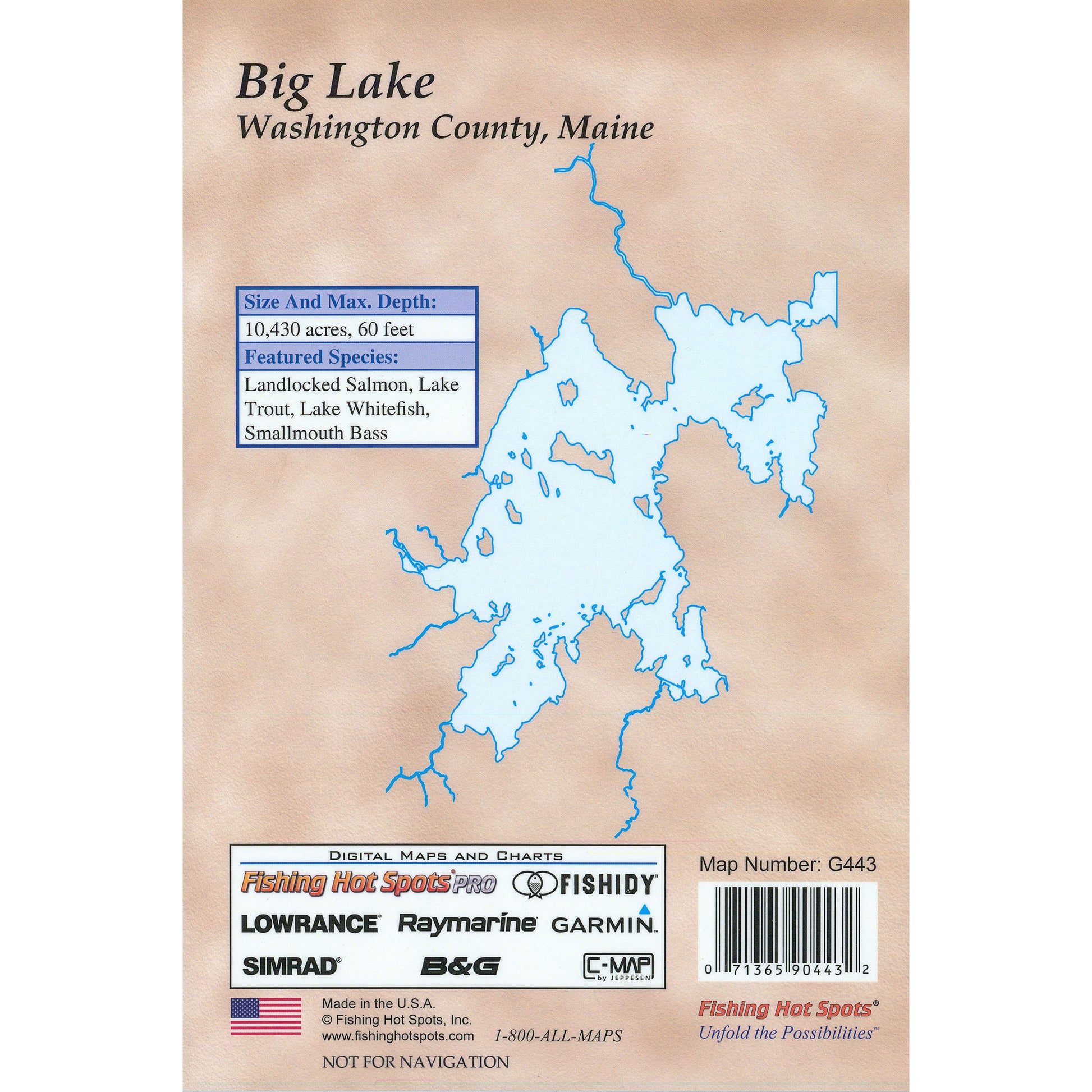 Big Lake Fishing Map
