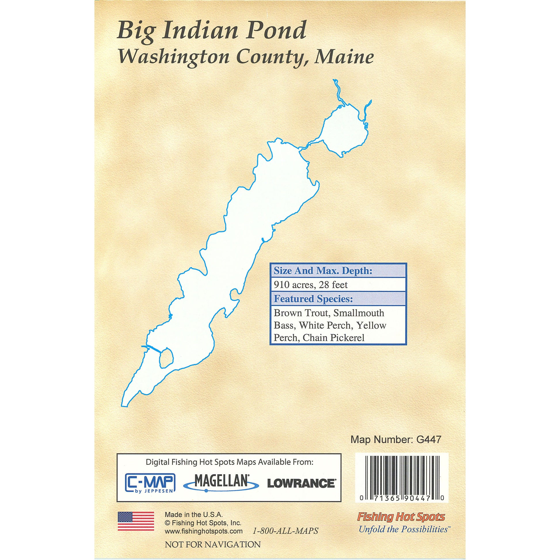 Big Indian Lake Fishing Map