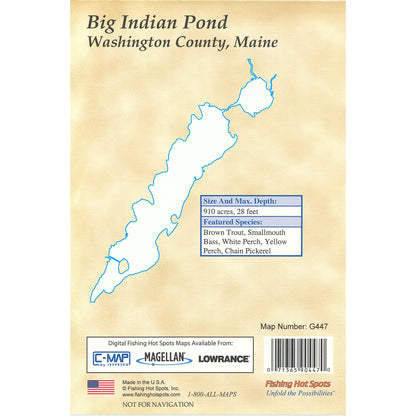 Big Indian Lake Fishing Map