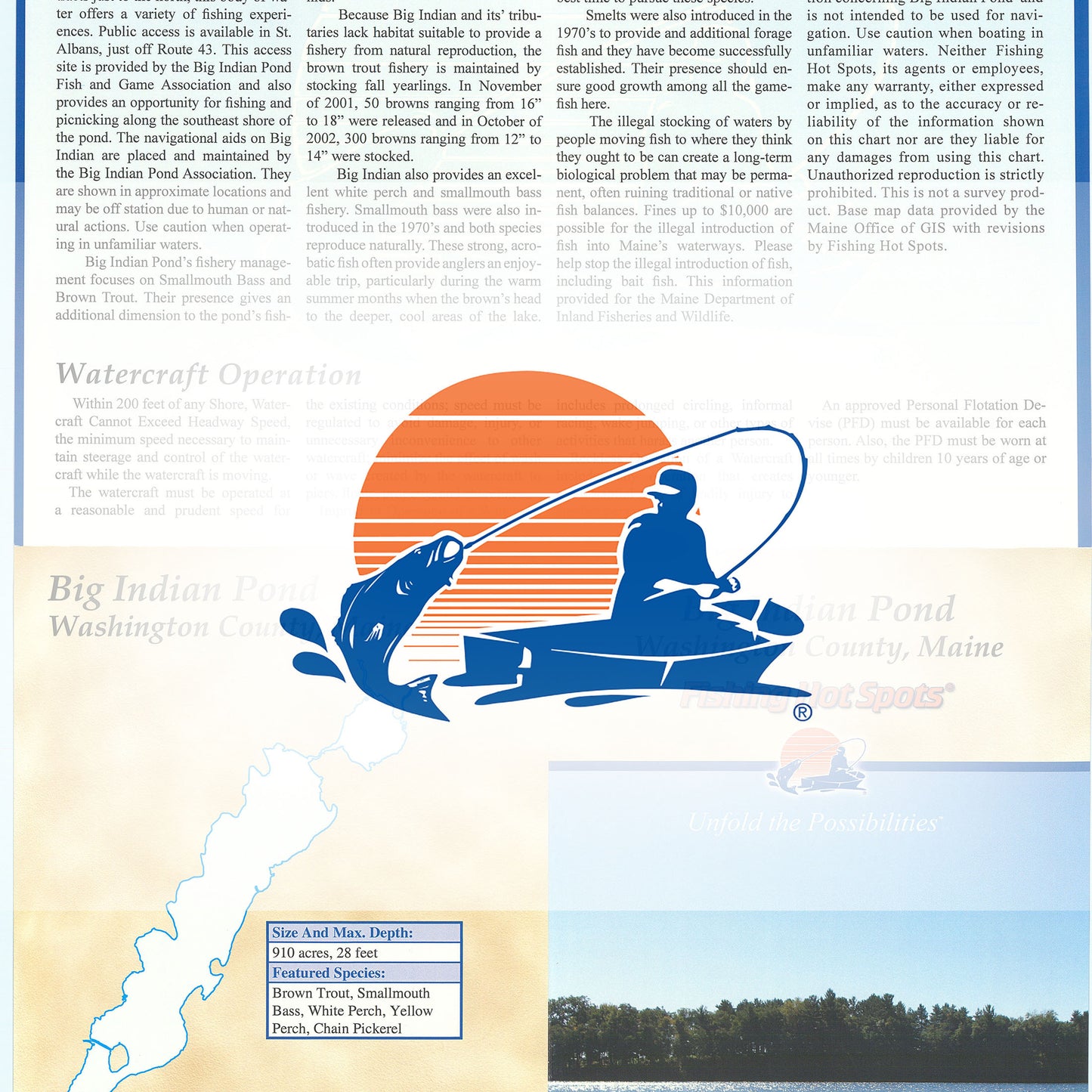 Big Indian Lake Fishing Map