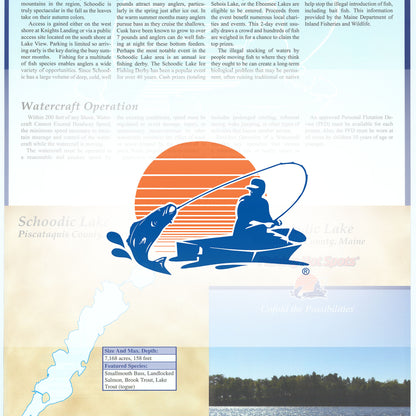 Schoodic Lake Fishing Map