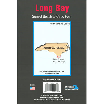 Long Bay  Sunset Beach to Cape Fear Fishing Map