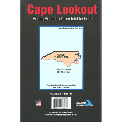 Cape LookoutBogue Sound to Drum Inlet Inshore Fishing Map