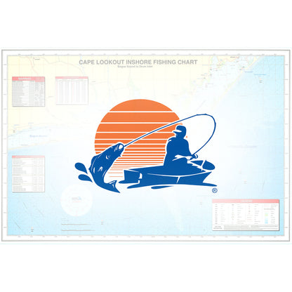 Cape LookoutBogue Sound to Drum Inlet Inshore Fishing Map