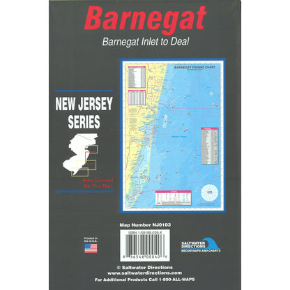 Barnegat Fishing Map  Barnegat Inlet to Deal