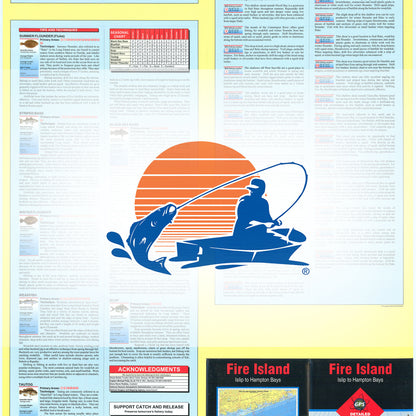 Fire Island InshoreIslip to Hampton Bays Fishing Map