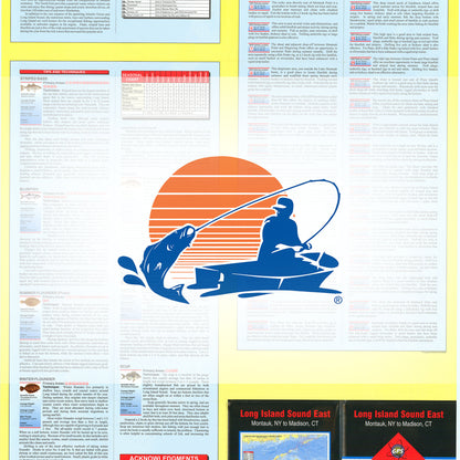 Long Island Sound EastMontauk NY to Madison CT Fishing Map