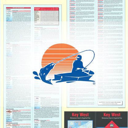Key West  Marquesas Keys to Sugarloaf Key Fishing Map