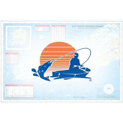 Key West  Marquesas Keys to Sugarloaf Key Fishing Map