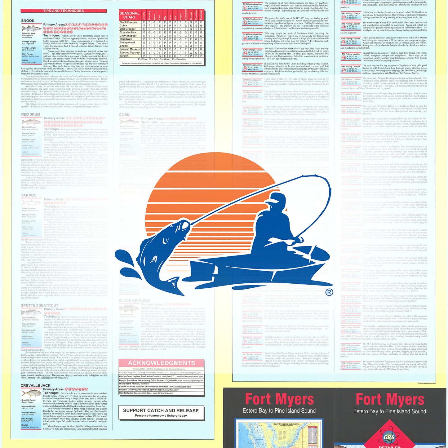 Fort Myers  Estero Bay to Pine Island Sound Fishing Map