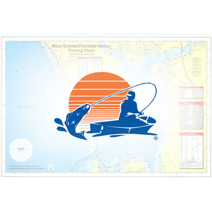 Boca Grande/Charlotte Harbor  Lemon Bay to Cayo Costa Fishing Map