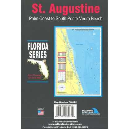 St. Augustine  Palm Coast to South Ponte Vedra Beach Fishing Map