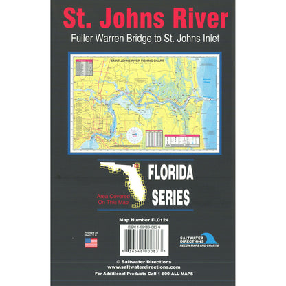 St. Johns River  Fuller Warren Bridge to St Johns Inlet Fishing Map