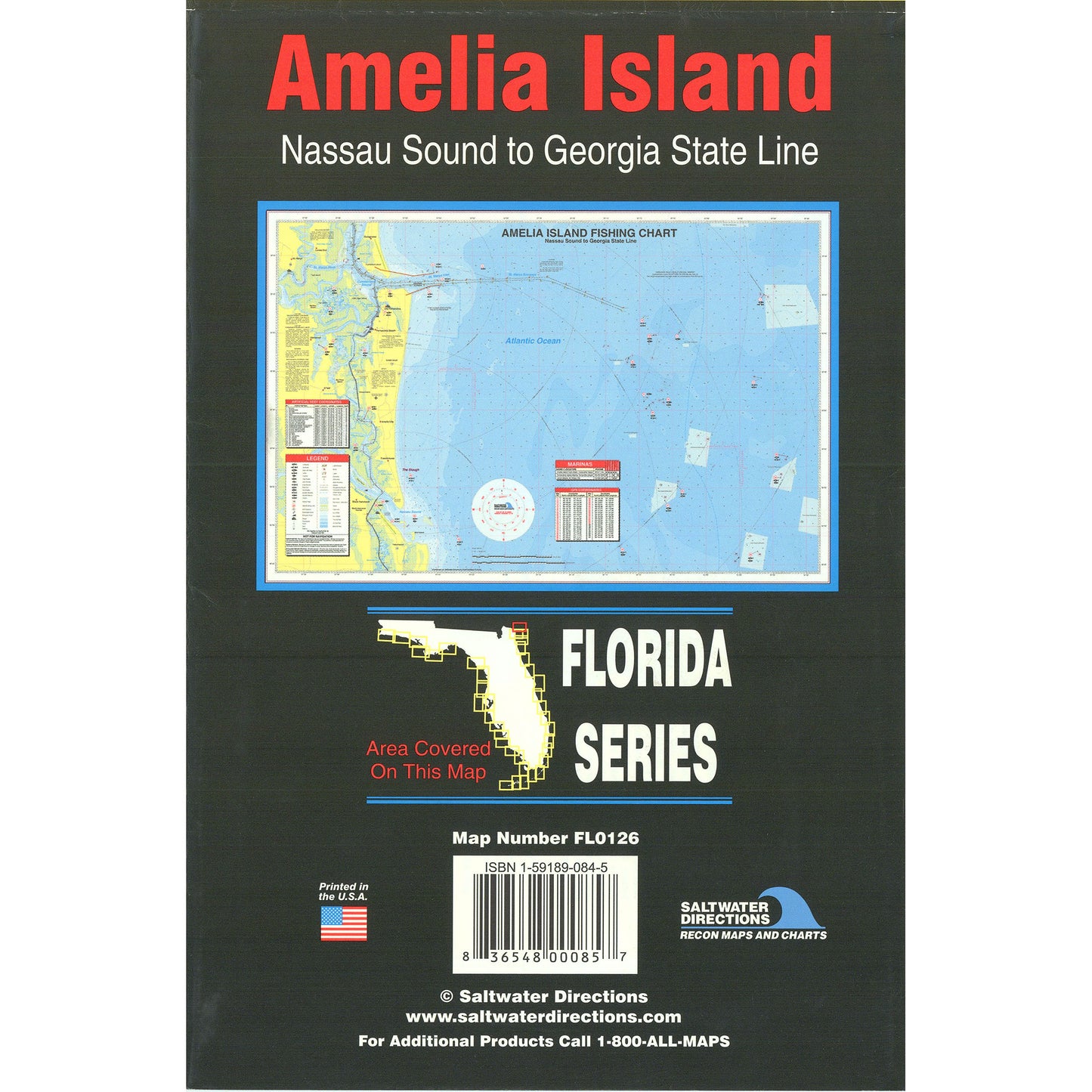 Amelia Island - Nassau Sound to Georgia State Line saltwater fishing map
