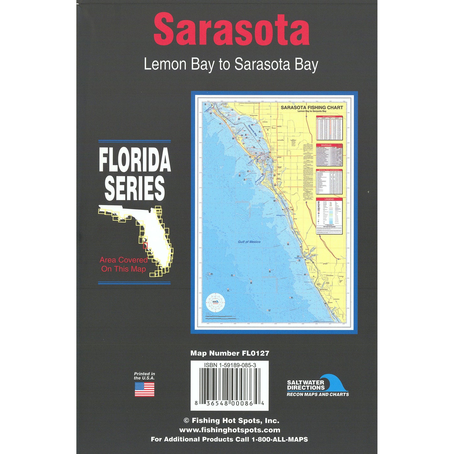 Sarasota  Lemon Bay to Sarasota Bay Fishing Map