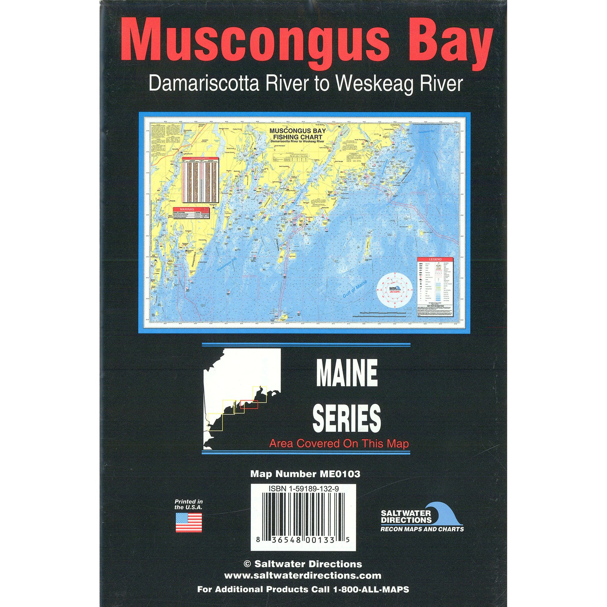 MUSCONGUS BAY FISHING MAP
