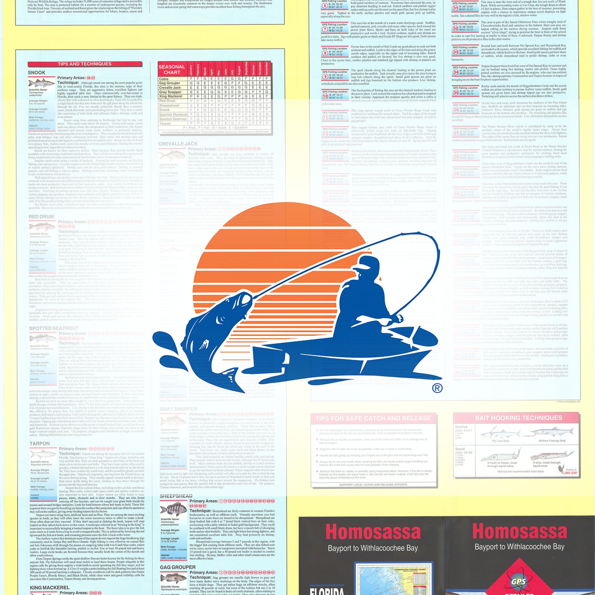 Homosassa  Bayport to Withlacoochee Bay Fishing Map