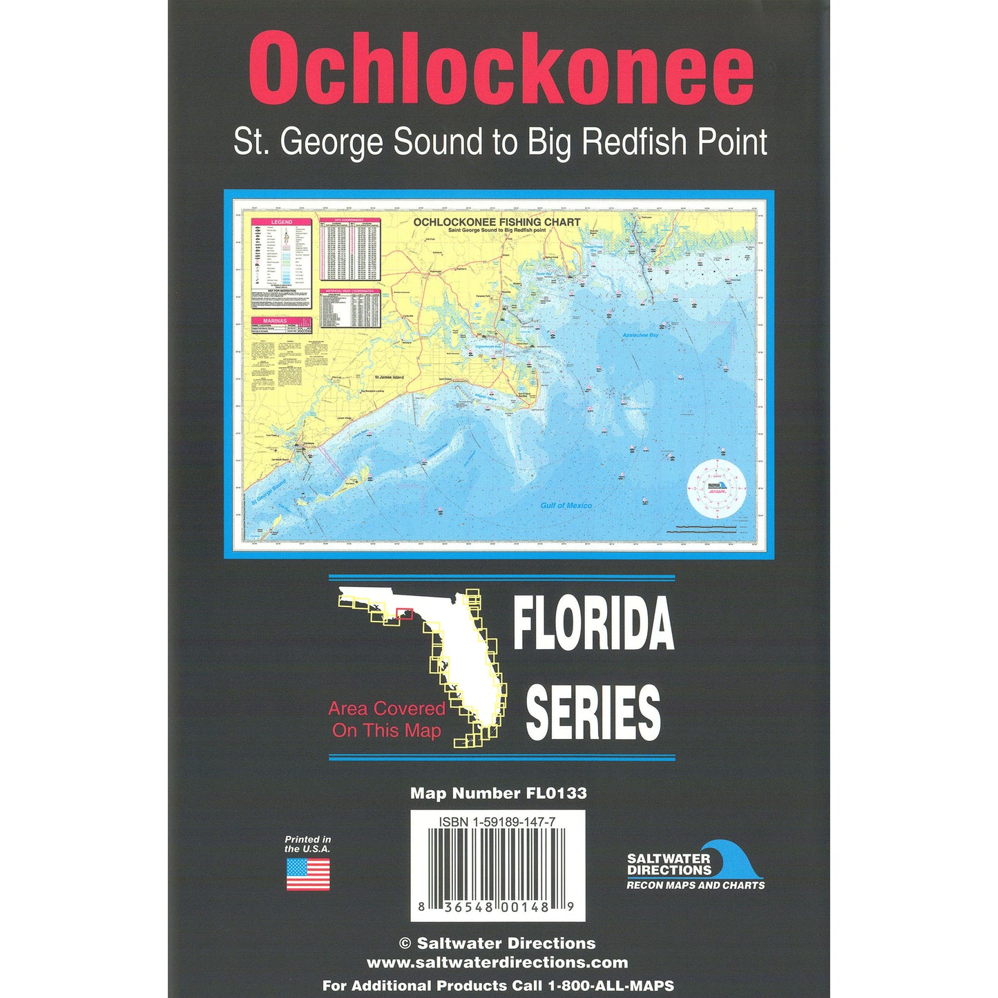 Ochlockonee  St. George Sound to Big Redfish Pt. Fishing Map