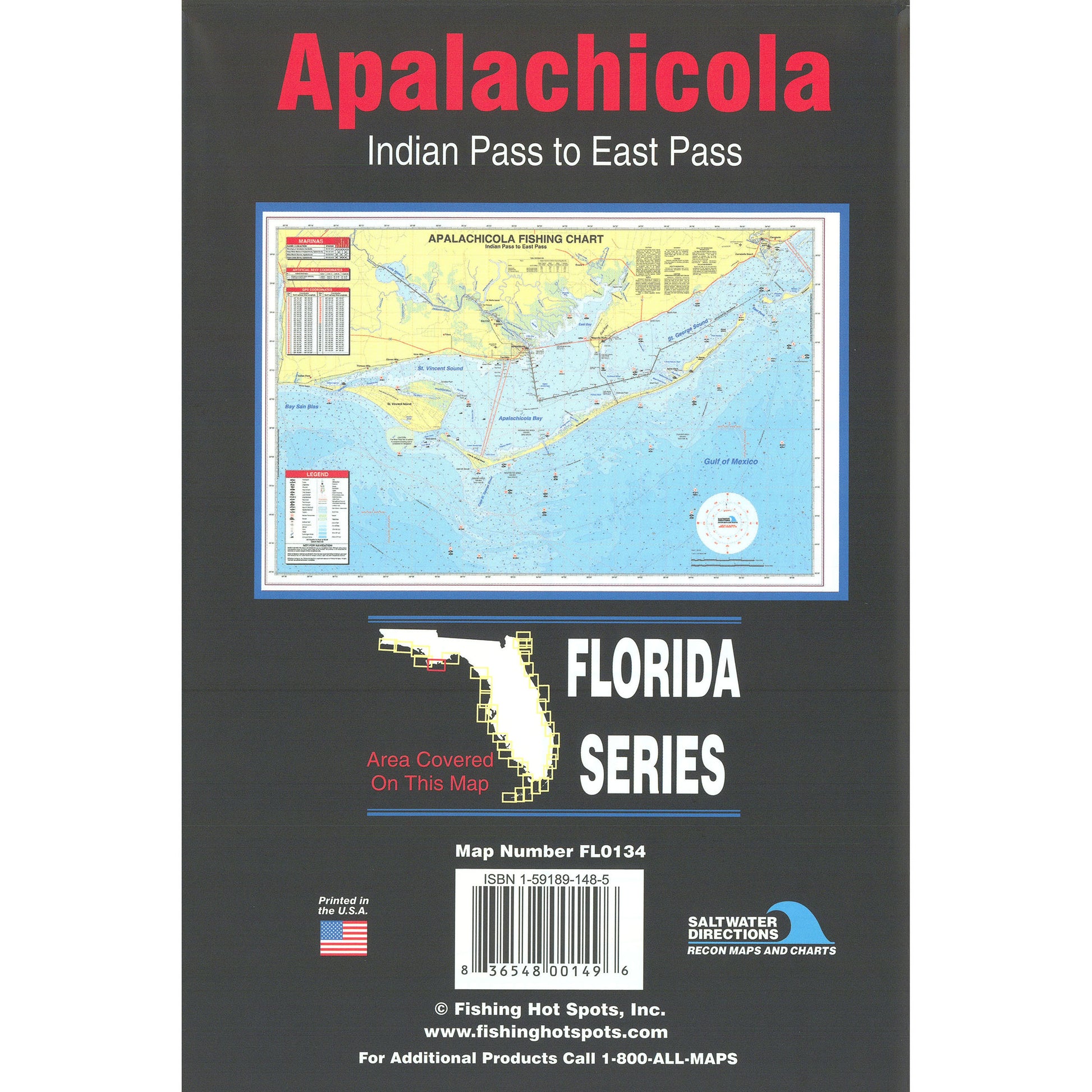 Apalachicola - Indian Pass to East Pass Fishing Map
