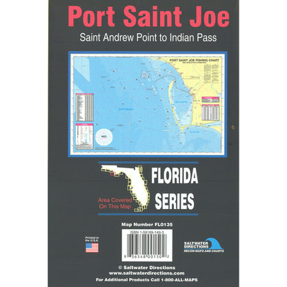 Port Saint Joe  St Andrew Pass to Indian Pass Fishing Map