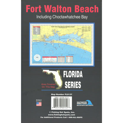 Ft. Walton Beach  Including Choctawhatchee Bay Fishing Map