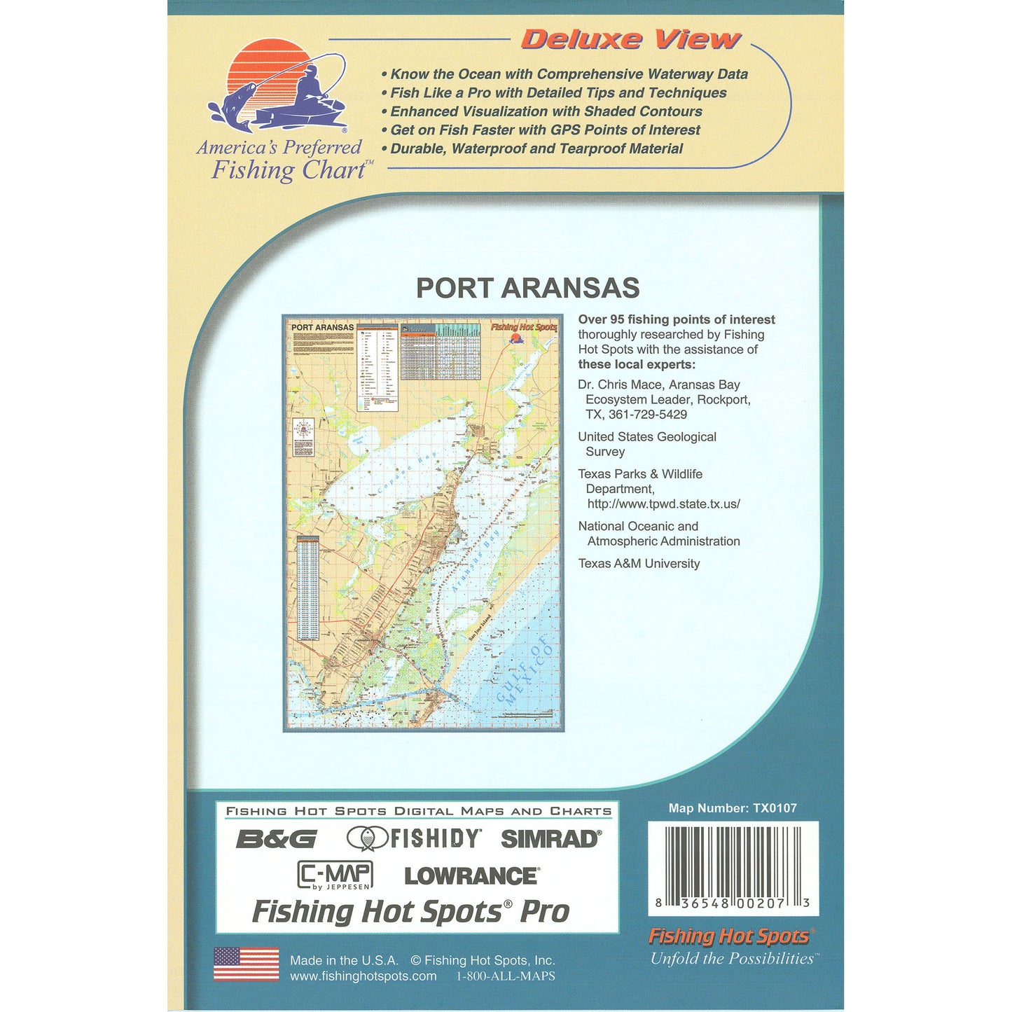 Port Aransas Fishing Map