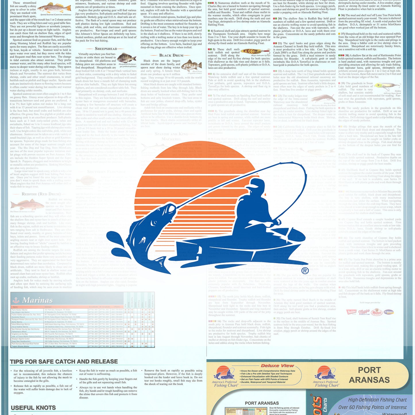 Port Aransas Fishing Map