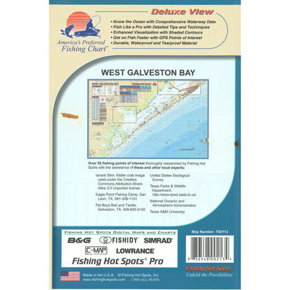 West Galveston Bay Fishing Map