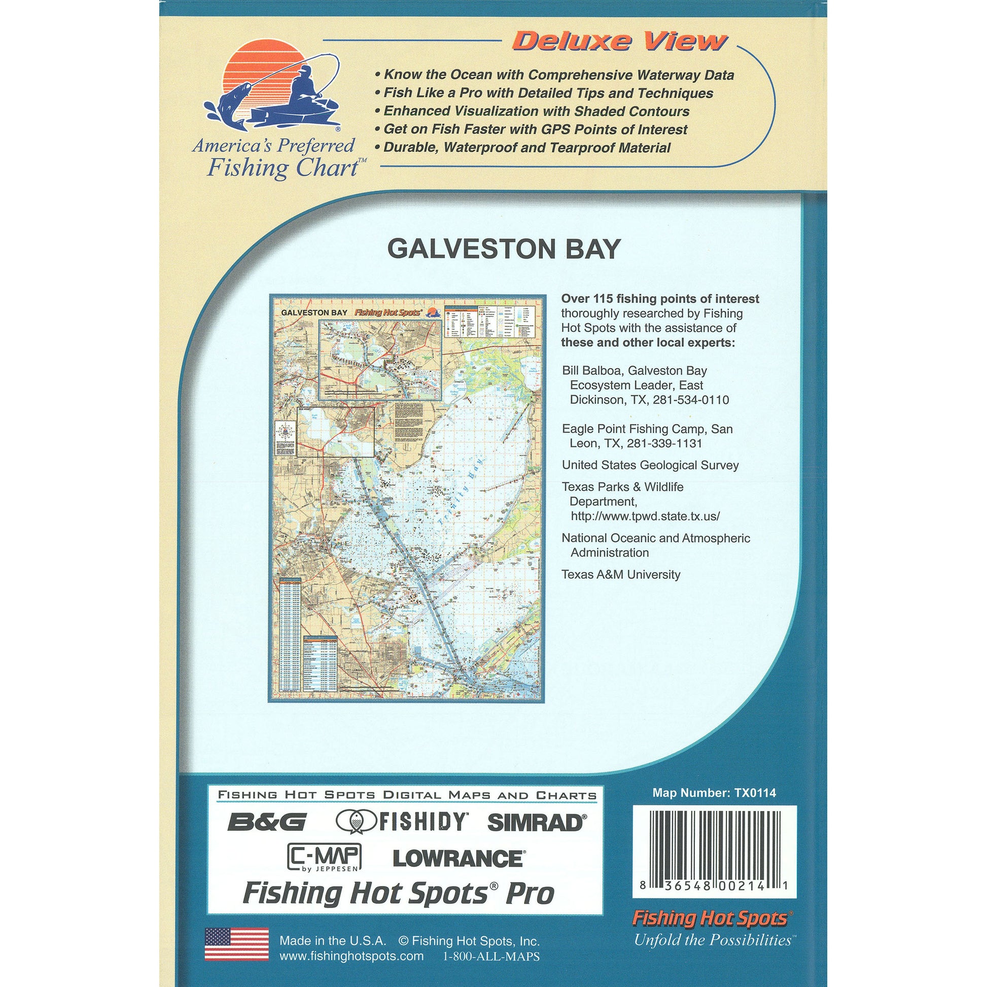 Galveston Bay Fishing Map