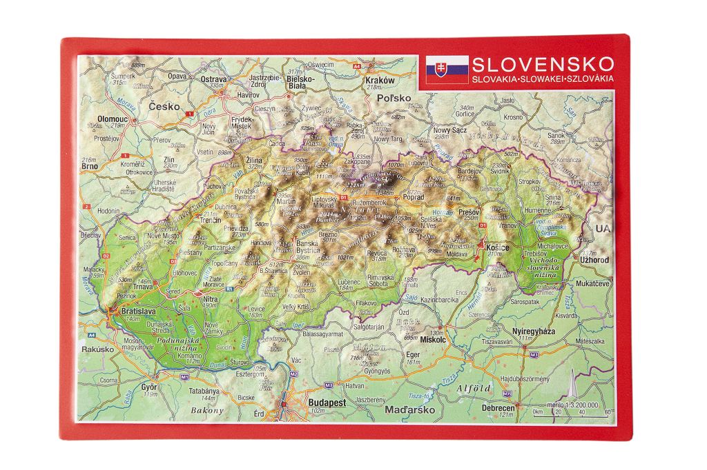 Slovakia Raised Relief 3D Postcard