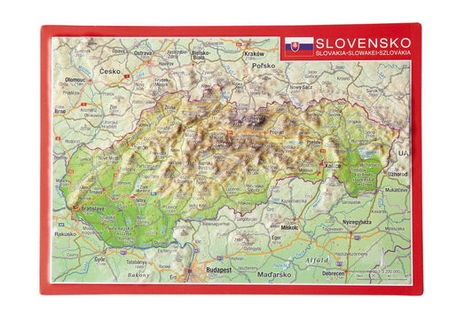 Slovakia Raised Relief 3D Postcard