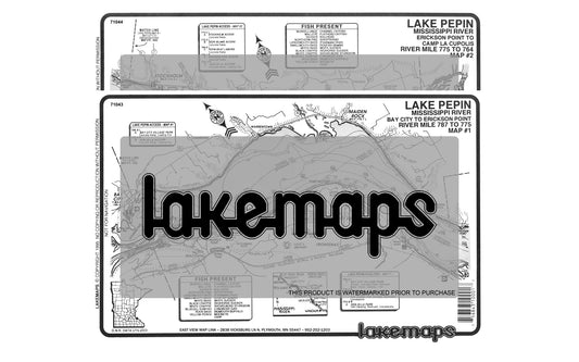 Mississippi River - Mississippi River Pool 4 - LAKE PEPIN -  MAP PACK - Lakemap - 71030