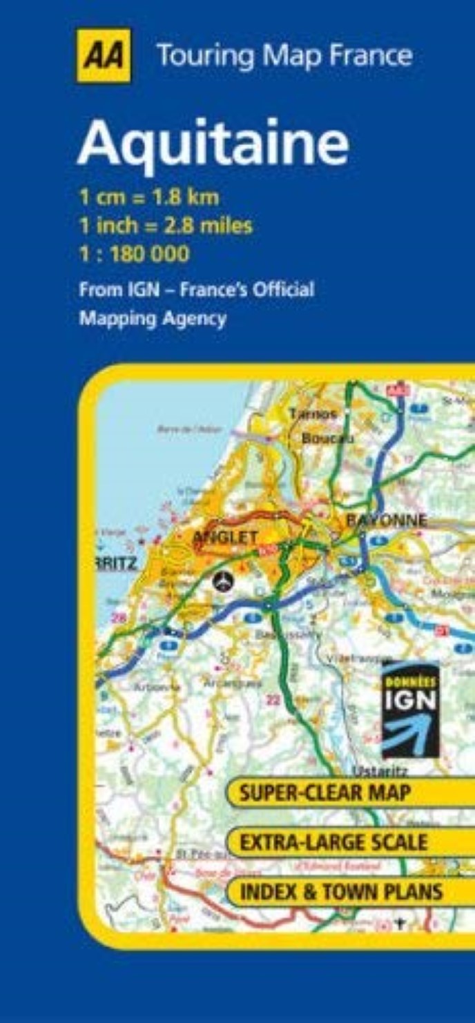 Aquitaine : touring map France