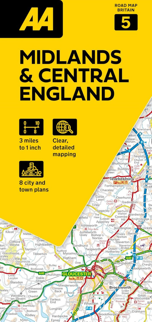 Midlands & England Central (AA Map #5)