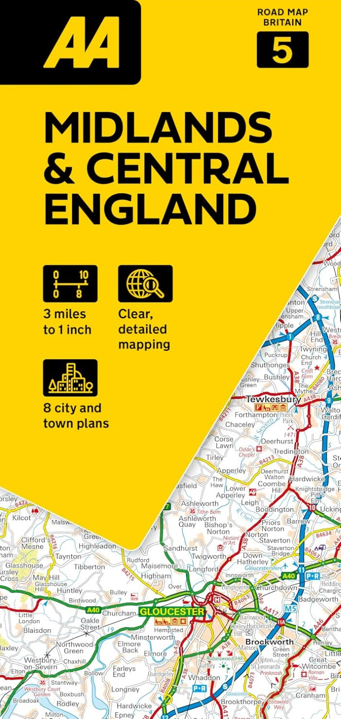 Midlands & England Central (AA Map #5)