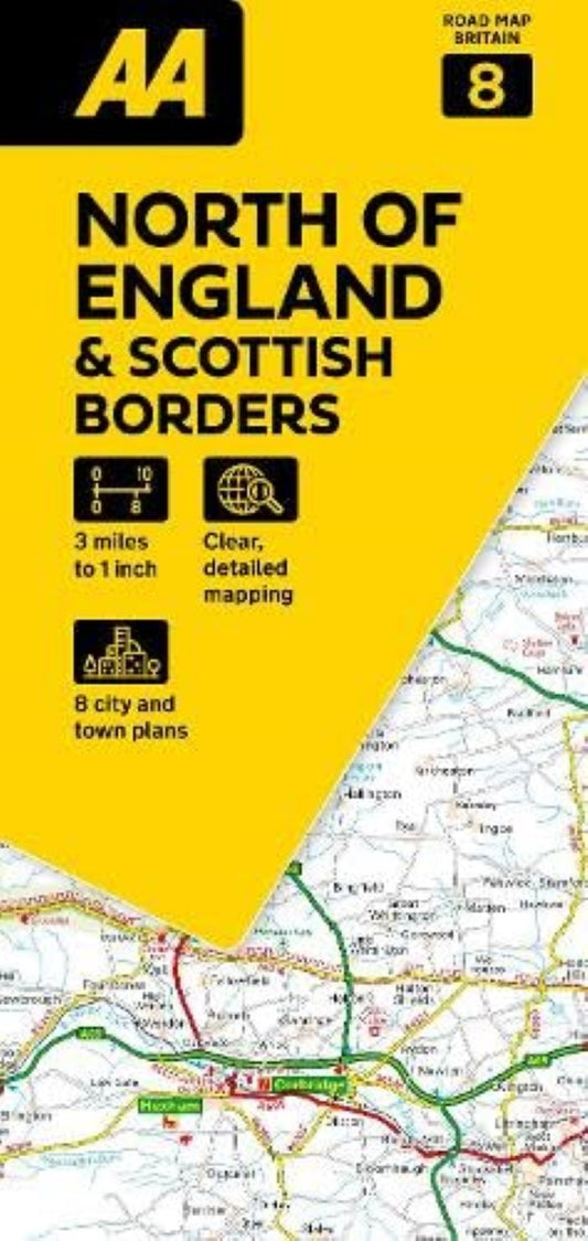 England North of & Scottish Borders (#8) Road Map