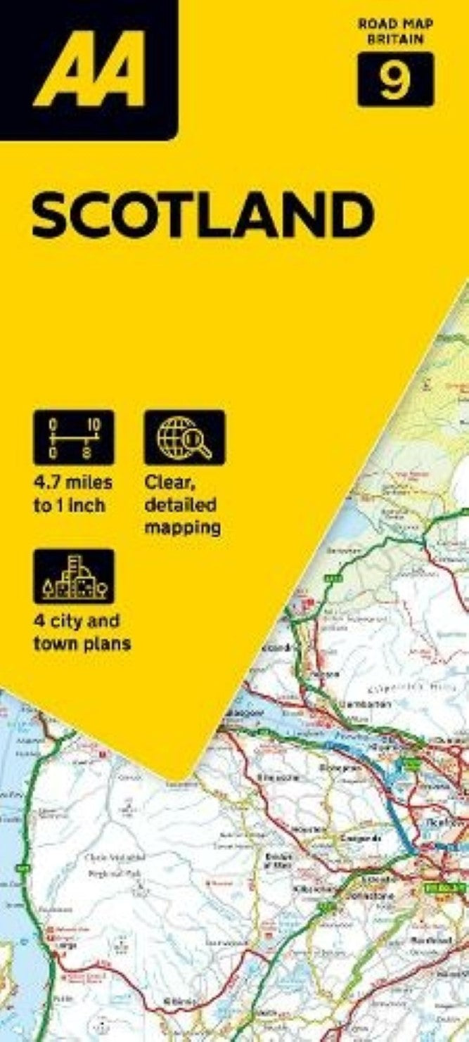 Great Britain Regional Road Map: Scotland