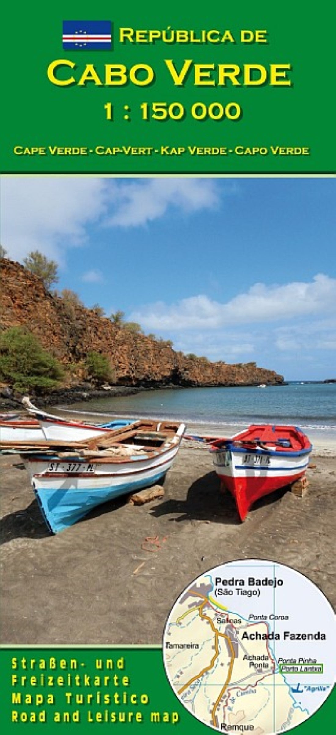 Cape Verde (Cabo Verde) Folded Map